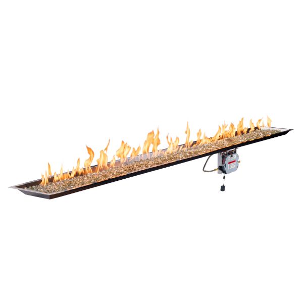 Crystal Fire Plus Linear Electronic Burner System - 120" x 12"
