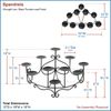 Minuteman Spandrels II Hearth Candelabra
