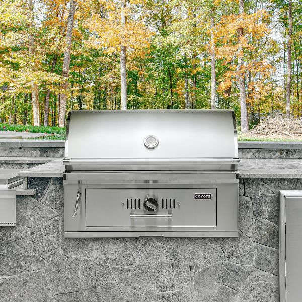 Coyote Built-In Charcoal Grill - 36"