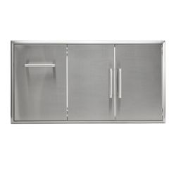 Coyote Double Access Doors with Roll-Out Trash Can - 45"