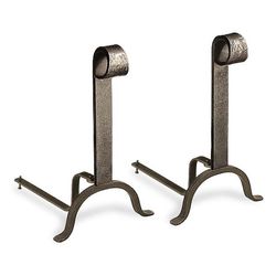 Colonial Vintage Iron Andirons