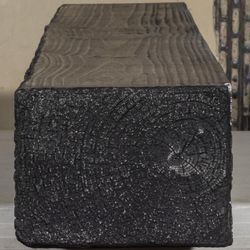 MantelCrete Charred Cedar Mantel