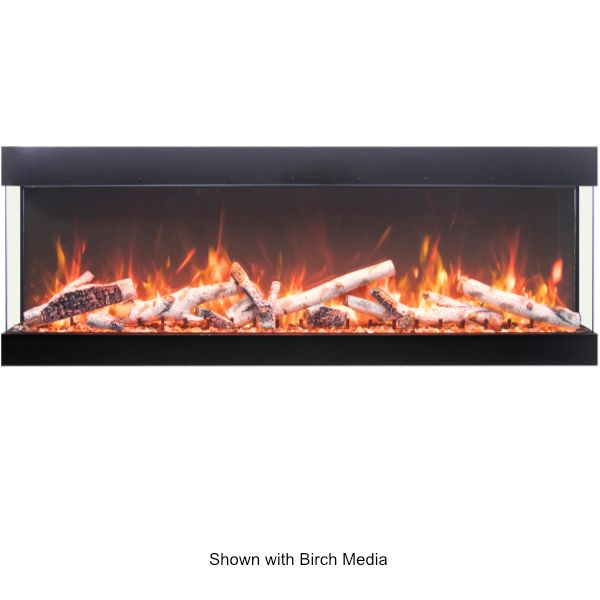 Amantii Tru View Bespoke 3 Sided Electric Fireplace - 45"