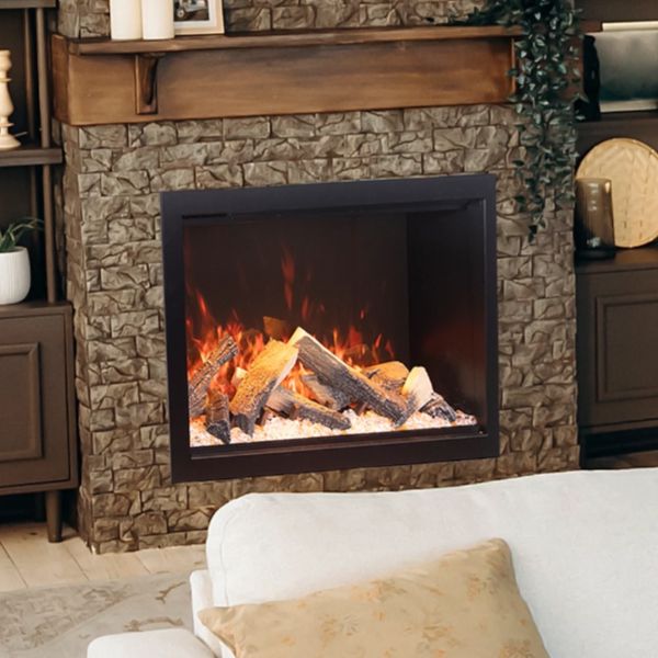 Amantii Traditional Lumina Smart Electric Fireplace - 33"