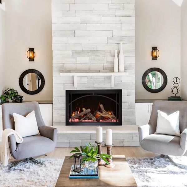 Amantii Traditional Lumina Smart Electric Fireplace - 38"