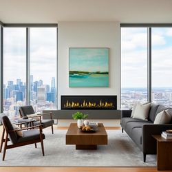 Simplifire Allusion Edge 78 Linear Electric Fireplace