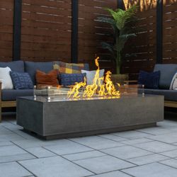 FlameCraft Zen Rectangular Gas Fire Pit