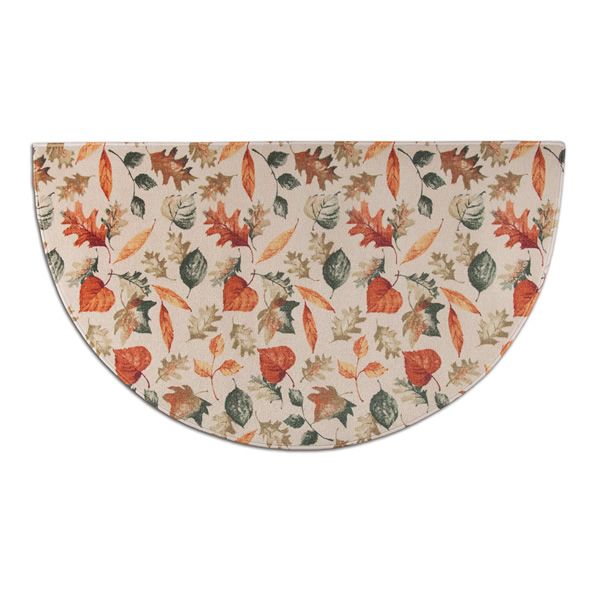 Hearthside Autumn Leaves Printed Nylon Half Round Rug