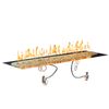 Crystal Fire Plus Linear Plate Manual Burner System - 96" x 24"
