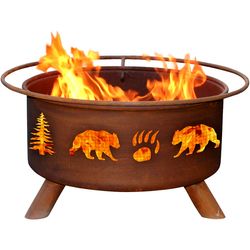 Bear & Trees Fire Pit