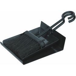 Black Shovel And Brush Set With Pan