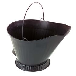 Black Steel Coal Hod