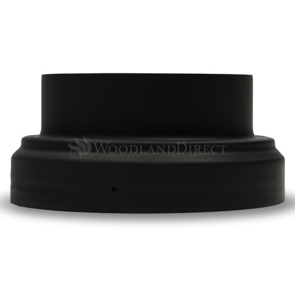 Black Stove Pipe Reducer 6"(Female) to 8"(Male)