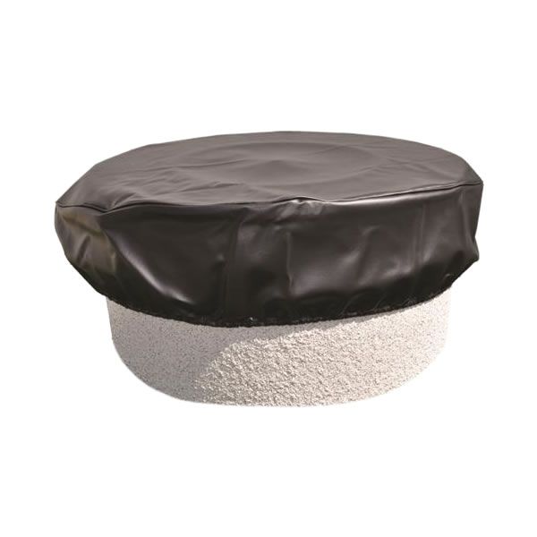 Black Vinyl Fire Pit Cover - 45"