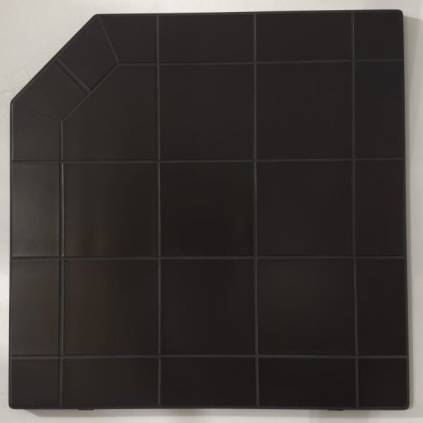 Heritage Corner Hearth Pad - Black Knight | Woodland Direct