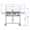 Bull Brahma Cart-Mount Gas Grill