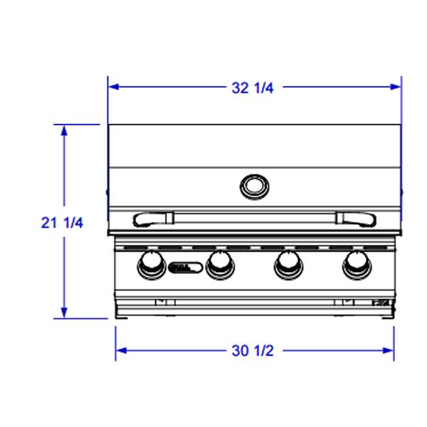 Bull Outlaw Built-In Gas Grill