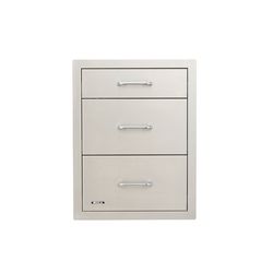 Bull Stainless Steel Triple Drawer System