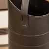 Minuteman Black Pellet Scuttle with Handle