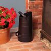 Minuteman Black Pellet Scuttle with Handle