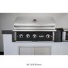 Wildfire Ranch Pro Black Stainless Steel Built-In Gas Grill - 42"