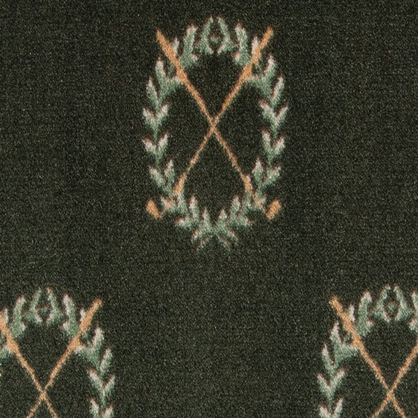 Golf Clubs Half Round Fireplace Hearth Rug - 4'