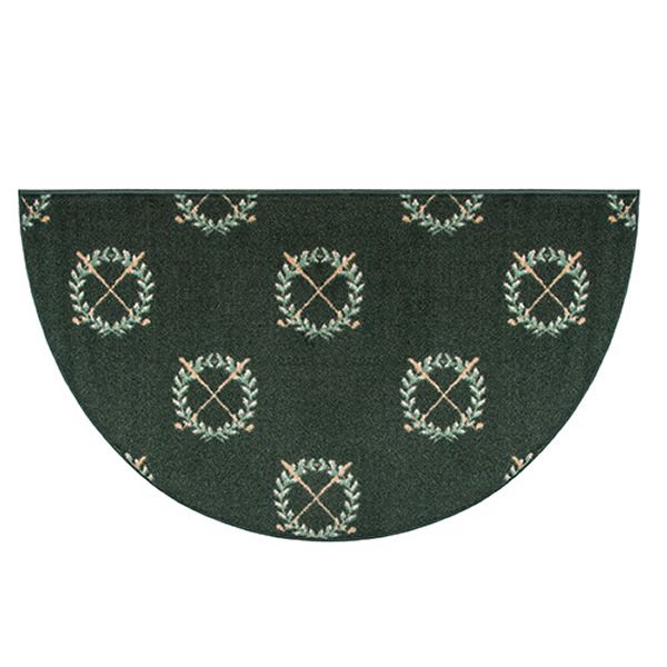 Golf Clubs Half Round Fireplace Hearth Rug - 4'
