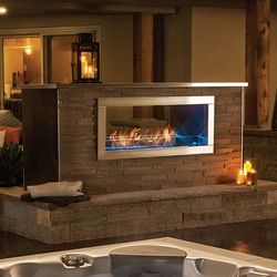 Napoleon Galaxy Outdoor Linear See-Thru Gas Fireplace - 48"