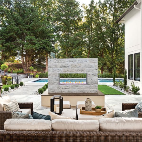 Napoleon Galaxy Outdoor Linear See-Through Gas Fireplace - 50"