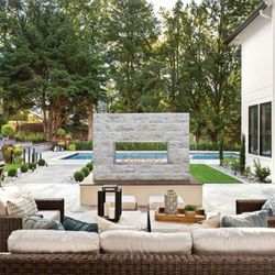 Napoleon Galaxy Outdoor Linear See-Through Gas Fireplace - 50"