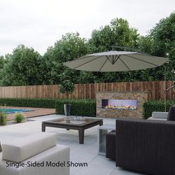 Napoleon Galaxy Outdoor Linear See-Through Gas Fireplace - 74"