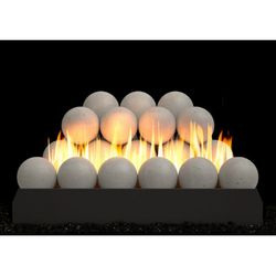 Peterson Real Fyre Gray Stone Ventless Fireball Set