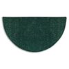 Green Flame Half Round  Polyester Fireplace Hearth Rug - 4'