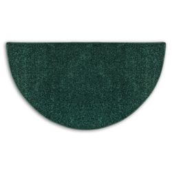 Crimson Flame 4' Half Round Polyester Fireplace Hearth Rug