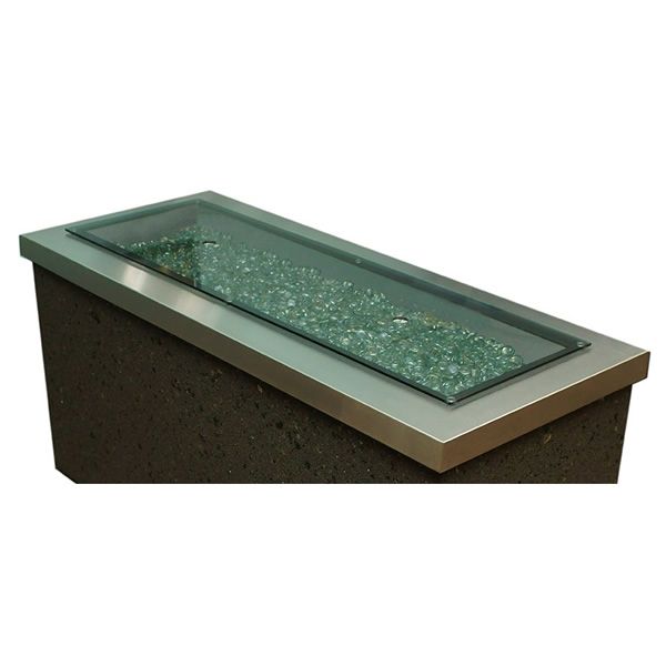 Grey Glass Cover - 12" x 42"