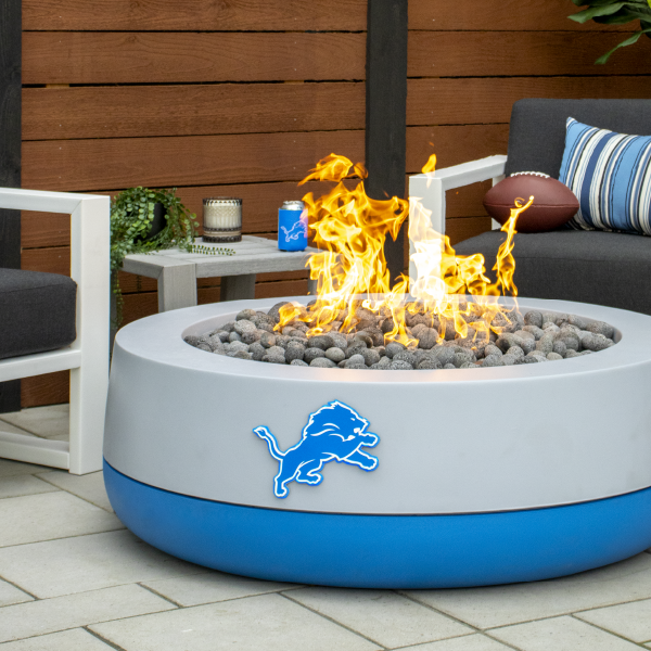 FlameCraft Detroit Lions One Pride Duo Gas Fire Pit - 48"