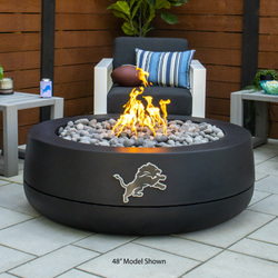 FlameCraft Detroit Lions Blackout Duo Gas Fire Pit - 36"