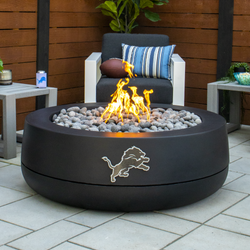 FlameCraft Detroit Lions Blackout Duo Gas Fire Pit - 48"