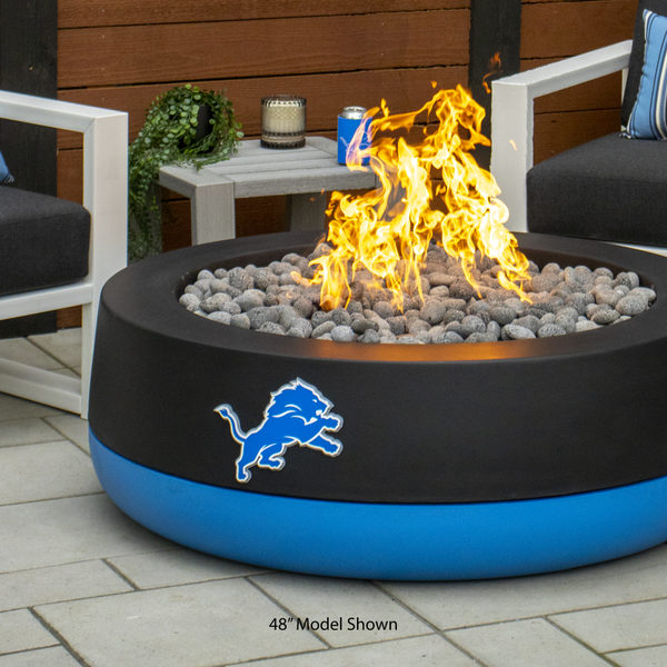 FlameCraft Detroit Lions Motor City Duo Gas Fire Pit - 36"