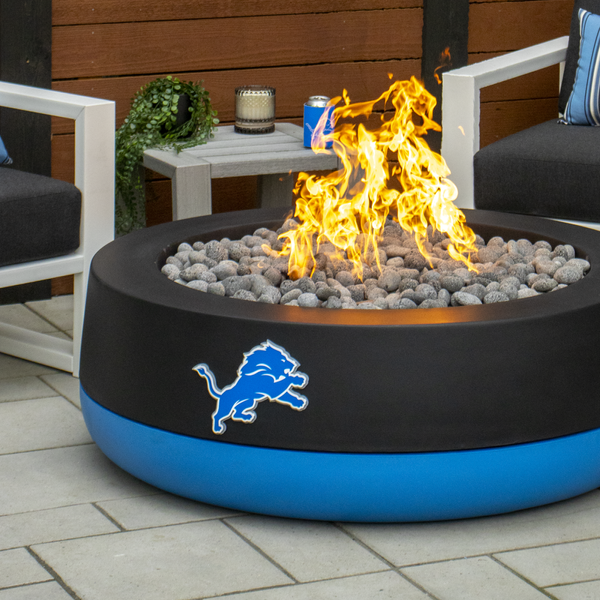 FlameCraft Detroit Lions Motor City Duo Gas Fire Pit - 48"