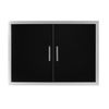 Wildfire Outdoor Double Door 30"x21" - Black