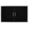 Wildfire Outdoor Double Door 38"x21" - Black