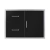 Wildfire Outdoor Door/ Drawer Combo 30"x21" - Black