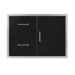 Wildfire Outdoor Door/ Drawer Combo 30"x21" - Black