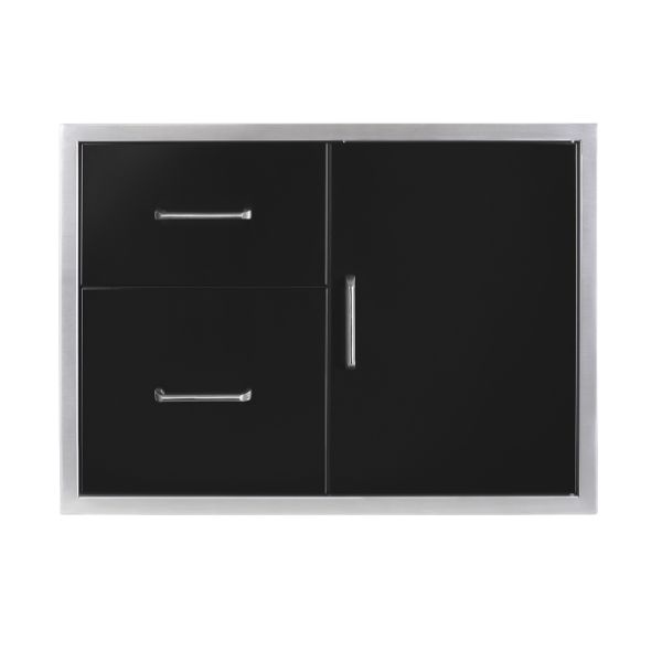 Wildfire Outdoor Door/ Drawer Combo 30"x21" - Black