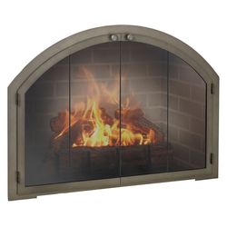 Legend Arch Masonry Fireplace Glass Door