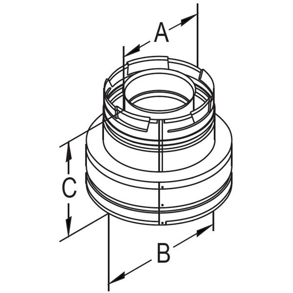 4" Diameter DirectVent Chimney Conversion Kit