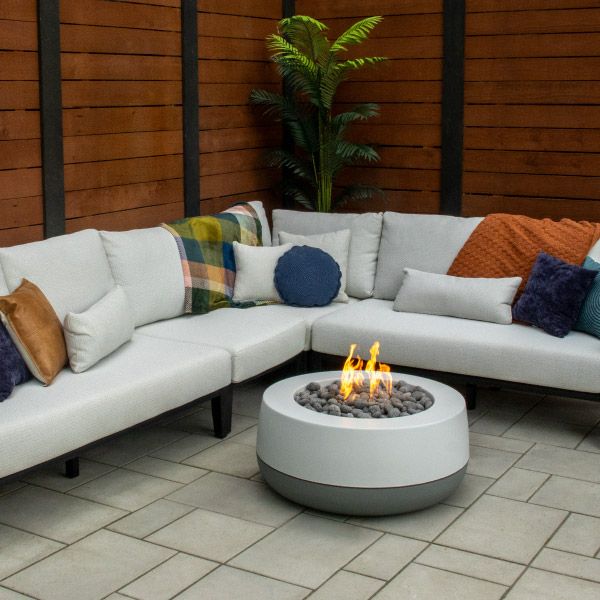 FlameCraft Duo Round Gas Fire Pit - 36"