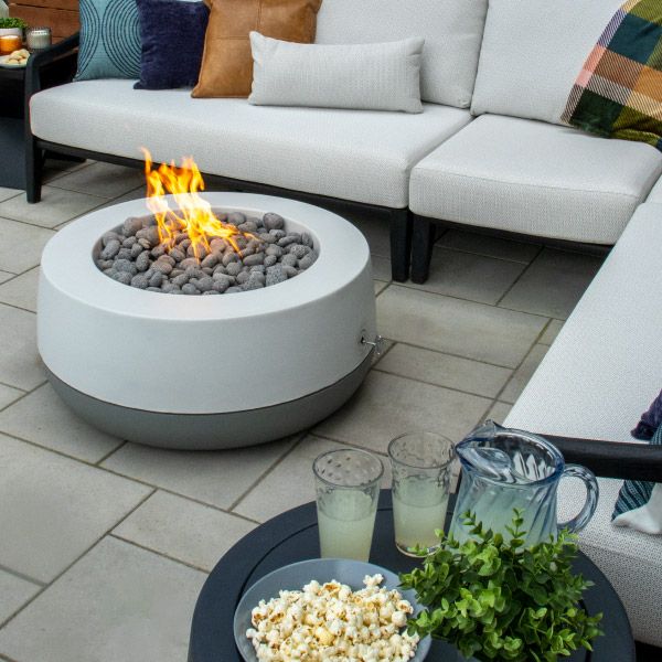FlameCraft Duo Round Gas Fire Pit - 36"
