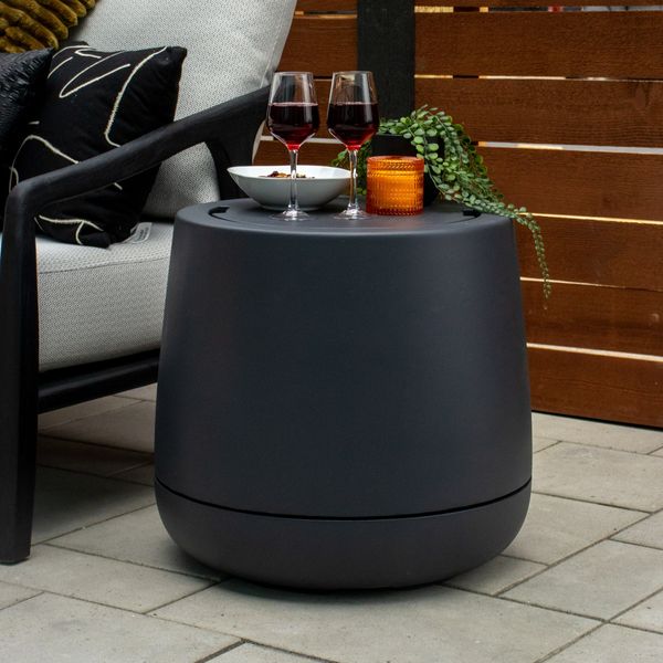 FlameCraft Duo Side Table Propane Tank Enclosure